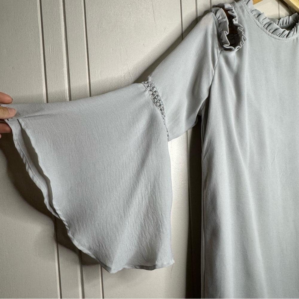 PPLA Light Gray Cold Shoulder Dress - Picture 14 of 16